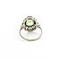 Ring Filigree Milgrain .20ctw Round Diamonds 3.25ct Light Green Uranium Glass 14kw 18x12mm Sz7 3.63g 125090016