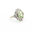 Ring Filigree Milgrain .20ctw Round Diamonds 3.25ct Light Green Uranium Glass 14kw 18x12mm Sz7 3.63g 125090016
