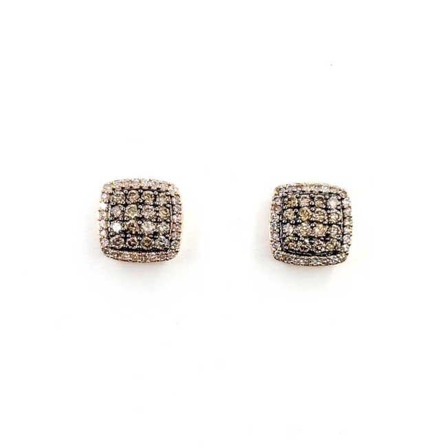 Earrings Stud Effy .80ctw Round Diamonds 14ky 10x10mm 3.06g 125100022