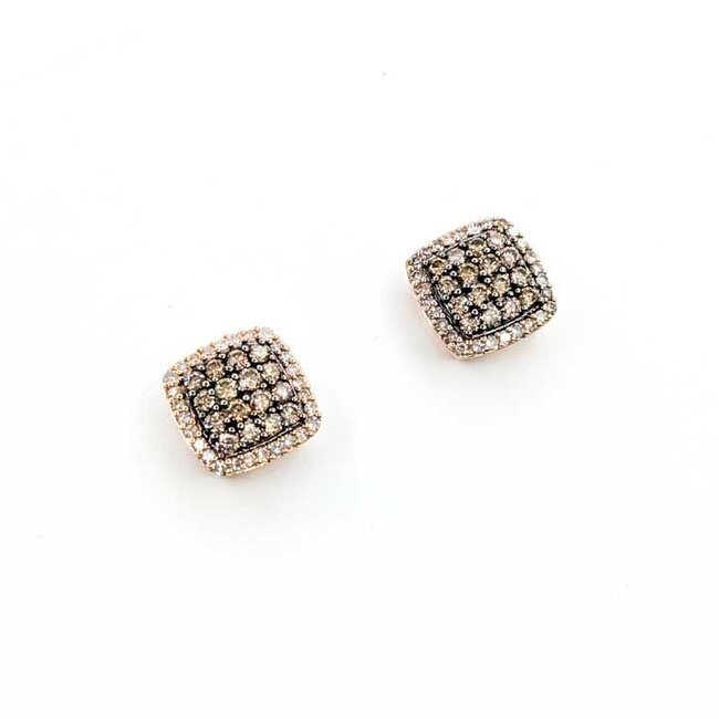 Earrings Stud Effy .80ctw Round Diamonds 14ky 10x10mm 3.06g 125100022