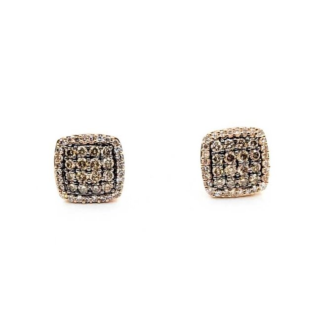 Earrings Stud Effy .80ctw Round Diamonds 14ky 10x10mm 3.06g 125100022
