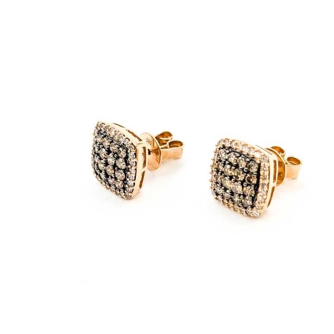 Earrings Stud Effy .80ctw Round Diamonds 14ky 10x10mm 3.06g 125100022
