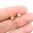 Earrings Stud Buttercup .20ctw Round Diamonds 14ky 5mm .84g 125090002