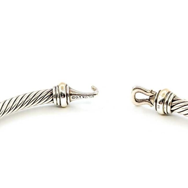 Bracelet David Yurman Buckle Classic Cable SS/18ky M 125092059