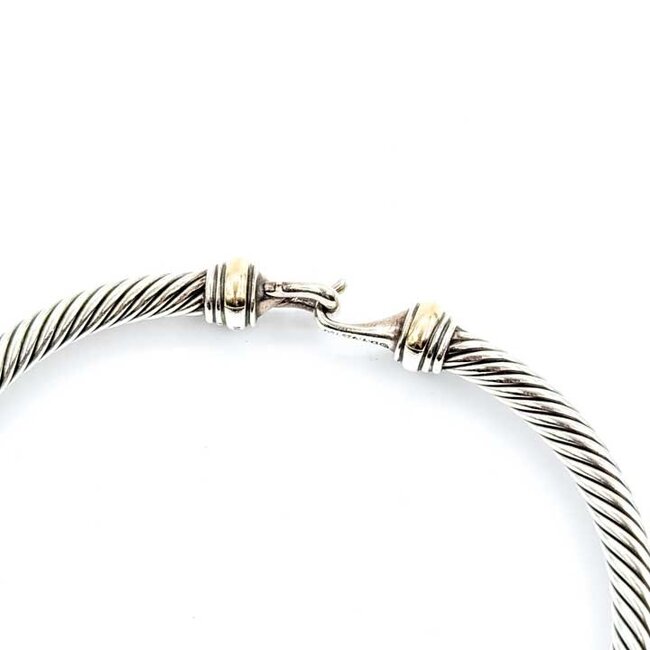 Bracelet David Yurman Buckle Classic Cable SS/18ky M 125092059
