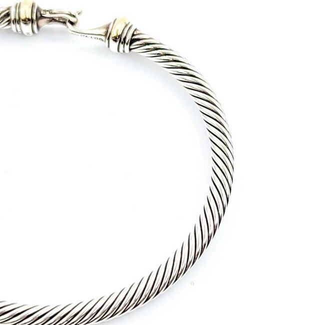 Bracelet David Yurman Buckle Classic Cable SS/18ky M 125092059