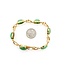 Bracelet Infinity 26.04ctw Jade 14ky 18.03g 225100003