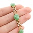 Bracelet Infinity 26.04ctw Jade 14ky 18.03g 225100003