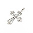 Pendant Millgrain Cross .60ctw Round Diamonds 14kw 1.45x1" 3.48g 125100010