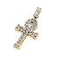 Pendant Ankh 1.09ctw Round Diamonds 10ky 1.8x.9" 4.52g 125090023