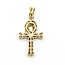 Pendant Ankh 1.09ctw Round Diamonds 10ky 1.8x.9" 4.52g 125090023