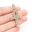 Pendant Ankh 1.09ctw Round Diamonds 10ky 1.8x.9" 4.52g 125090023