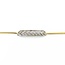 Bracelet Bar Milgrain 0.16ctw Round Diamonds 14ky 6.7mm 7.25" 4.41g 225100104