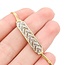 Bracelet Bar Milgrain 0.16ctw Round Diamonds 14ky 6.7mm 7.25" 4.41g 225100104
