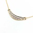 Necklace Bar Milgrain 0.12ctw Round Diamonds 14ky 1.5x.5" 17.5" 3.12g 225100105
