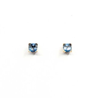 Earrings Stud 1.20ctw Aquamarine 14ky 1.4g 225100001