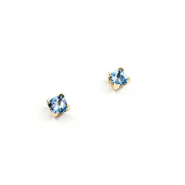 Earrings Stud 1.20ctw Aquamarine 14ky 1.4g 225100001