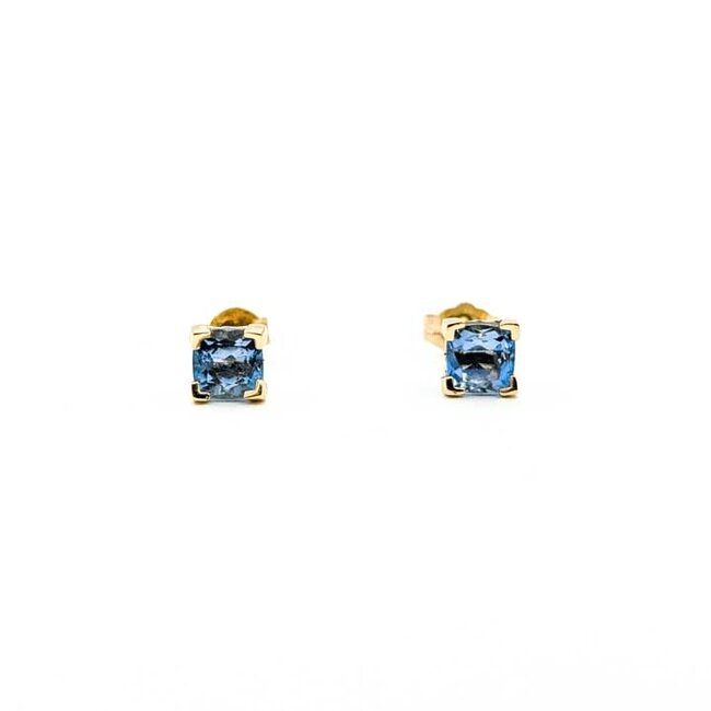Earrings Stud 1.20ctw Aquamarine 14ky 1.4g 225100001