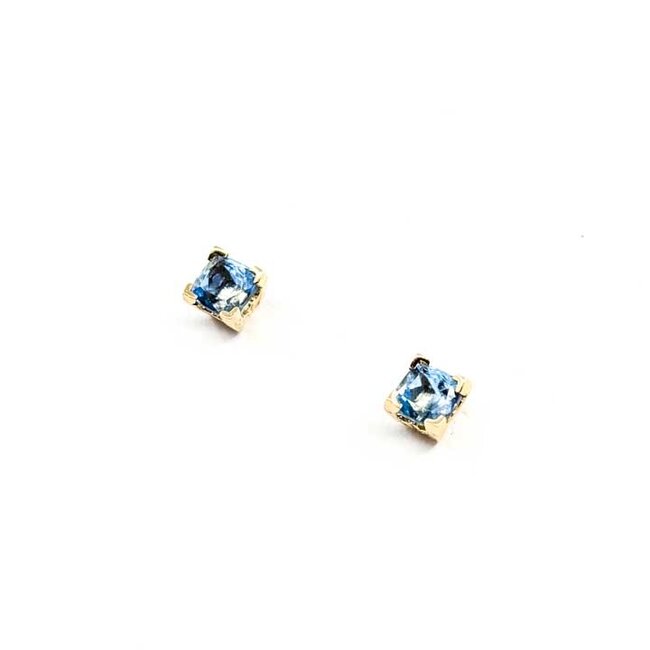 Earrings Stud 1.20ctw Aquamarine 14ky 1.4g 225100001