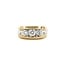 Ring 3-Stone Comfort Fit 1.3ctw Round Diamonds 14ky 10.4mm Sz12 9.1g 225100103