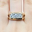 Ring 3-Stone Comfort Fit 1.3ctw Round Diamonds 14ky 10.4mm Sz12 9.1g 225100103