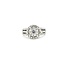 Ring Cluster Illusion Set .50ctw Round Diamonds 14kw 11mm Sz7 5.25g 125090030