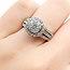 Ring Cluster Illusion Set .50ctw Round Diamonds 14kw 11mm Sz7 5.25g 125090030