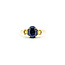 Ring 3-Stone 1.36ct Sapphire .38ctw Yellow Sapphire 14ky 8.9mm Sz9 3.01g 225100012