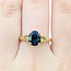 Ring 3-Stone 1.36ct Sapphire .38ctw Yellow Sapphire 14ky 8.9mm Sz9 3.01g 225100012