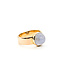 Ring 2.5ct Moonstone 14ky 5.2mm Sz3.5 4.07g 125100018