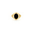 Ring Filigree .75ct Onyx 10ky 11mm Sz3.5 1.63g 125100028