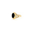 Ring Filigree .75ct Onyx 10ky 11mm Sz3.5 1.63g 125100028