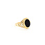 Ring Filigree .75ct Onyx 10ky 11mm Sz3.5 1.63g 125100028