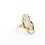 Ring Freeform 18.8x8.8mm Mother of Pearl Pearl 14ky 24x12mm Sz7.25 5.05g 125100014