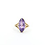 Ring Solitaire 4.16ct Amethyst 10ky 17.5mm Sz7 3.6g 225100010