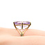 Ring Solitaire 4.16ct Amethyst 10ky 17.5mm Sz7 3.6g 225100010