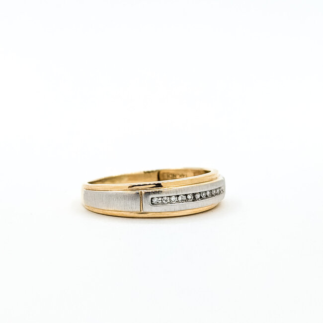 Ring .06ctw Round Diamonds 14ktt 5.75mm Sz10.25 3.15g 125100053