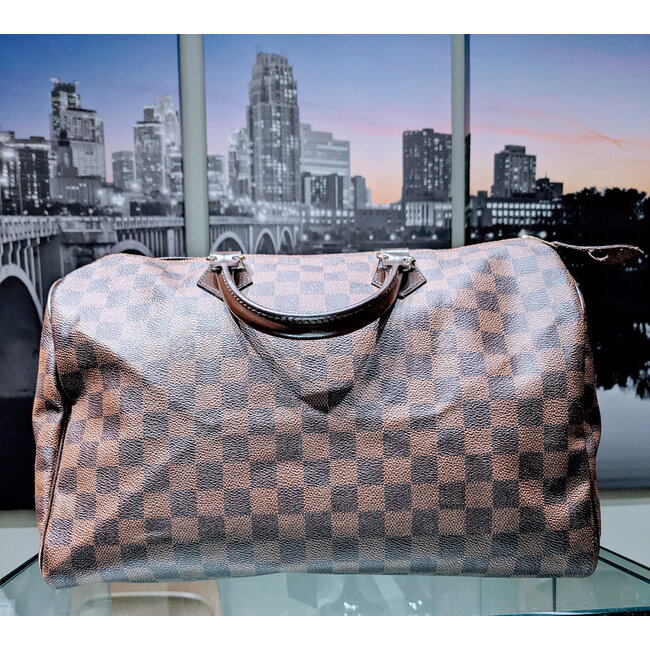 Handbag Louis Vuitton Speedy 35 Damier Ebene 125105084