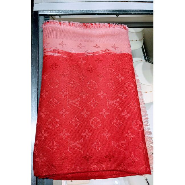 Scarf Louis Vuitton Pink Shawl M72237 125105083