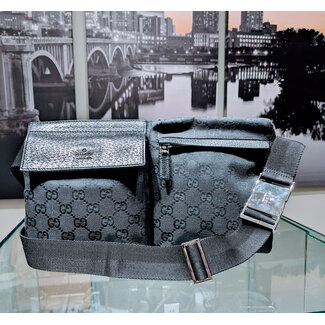 Waist Pouch Gucci Black Canvas 125105076