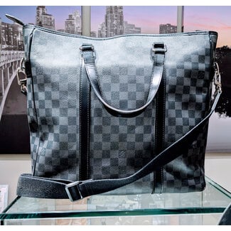 Handbag Louis Vuitton Tadao Black Damier Graphite N51192 125105095