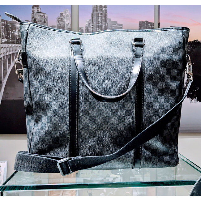Handbag Louis Vuitton Tadao Black Damier Graphite N51192 125105095