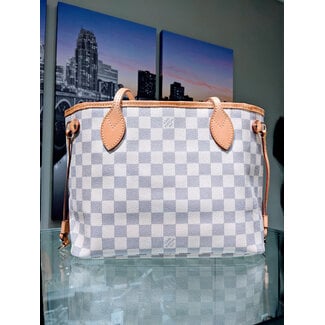 Handbag Louis Vuitton Neverfull Damier White PM 125105096