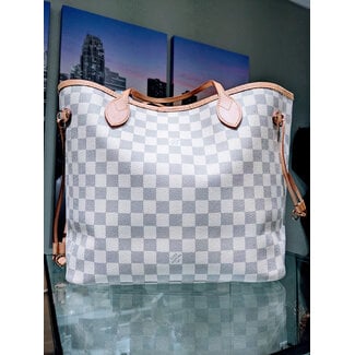 Handbag Louis Vuitton Neverfull Damier White MM 125105108