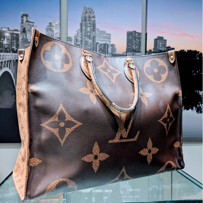 Handbag Louis Vuitton OnTheGo Reverse Monogram GM M44576 125105094