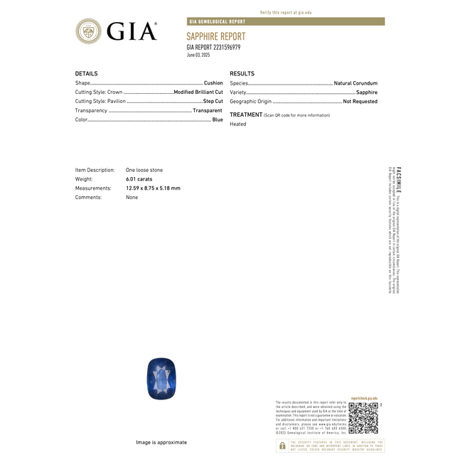 Rings 3-Stone 0.52ctw Tapered Baguette Diamonds 6.01ct Blue Sapphire PLAT 12.6mm Sz6 4.9g 225100122