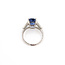 Rings 3-Stone 0.52ctw Tapered Baguette Diamonds 6.01ct Blue Sapphire PLAT 12.6mm Sz6 4.9g 225100122