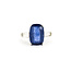 Rings 3-Stone 0.52ctw Tapered Baguette Diamonds 6.01ct Blue Sapphire PLAT 12.6mm Sz6 4.9g 225100122
