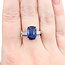 Rings 3-Stone 0.52ctw Tapered Baguette Diamonds 6.01ct Blue Sapphire PLAT 12.6mm Sz6 4.9g 225100122