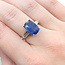 Rings 3-Stone 0.52ctw Tapered Baguette Diamonds 6.01ct Blue Sapphire PLAT 12.6mm Sz6 4.9g 225100122